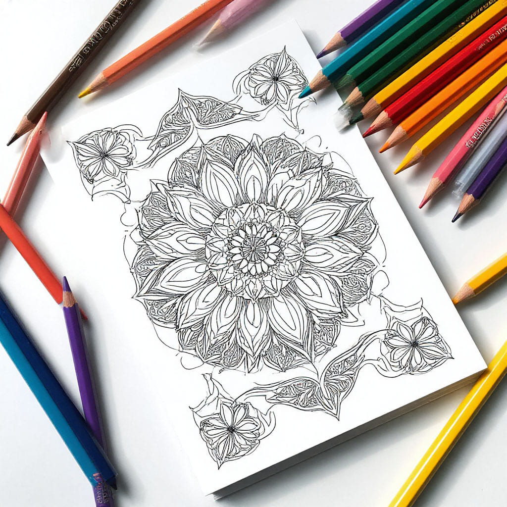 Libro para colorear antiestrés